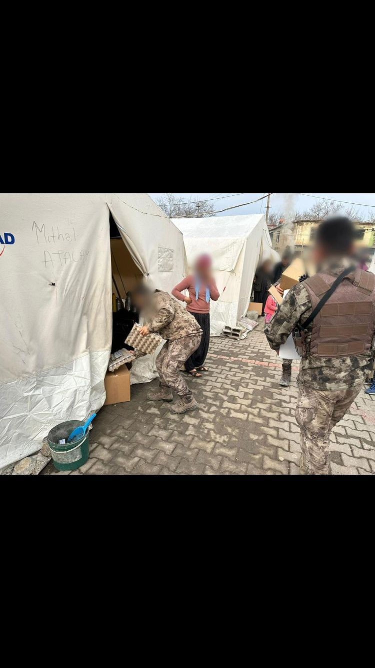 Depremzedelere Dağıtım